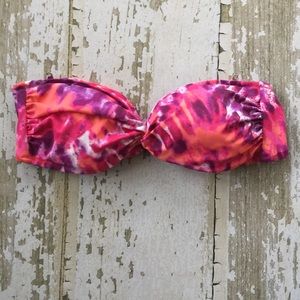 Victoria’s Secret tie dyed bandeau bikini top Med